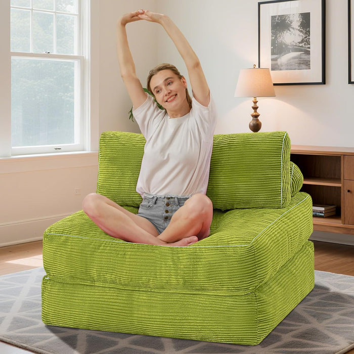 Emerald Convertible Sleeper Sofa Bed With Backrest