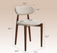 Modern Wooden Dining Chairs Set of 4, Upholstered Kitchen Chairs