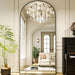 78"X38" Black Arch Full Length Mirror