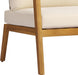 Kai 4 Piece Patio Furniture Set with Slatted Coffee Table, Outdoor Sofa Set with PE Wicker Backrest & Cushions, Acacia Wood Conversation Set for Backyard,Cream+Light Brown+Teak