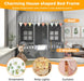 Twin Size CharcoalGray Premium Hardwood Playhouse Bed