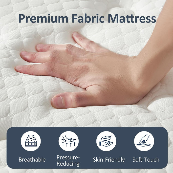 Queen Mattress, 12 Inch Queen Size Mattress in a Box, Pocket Spring