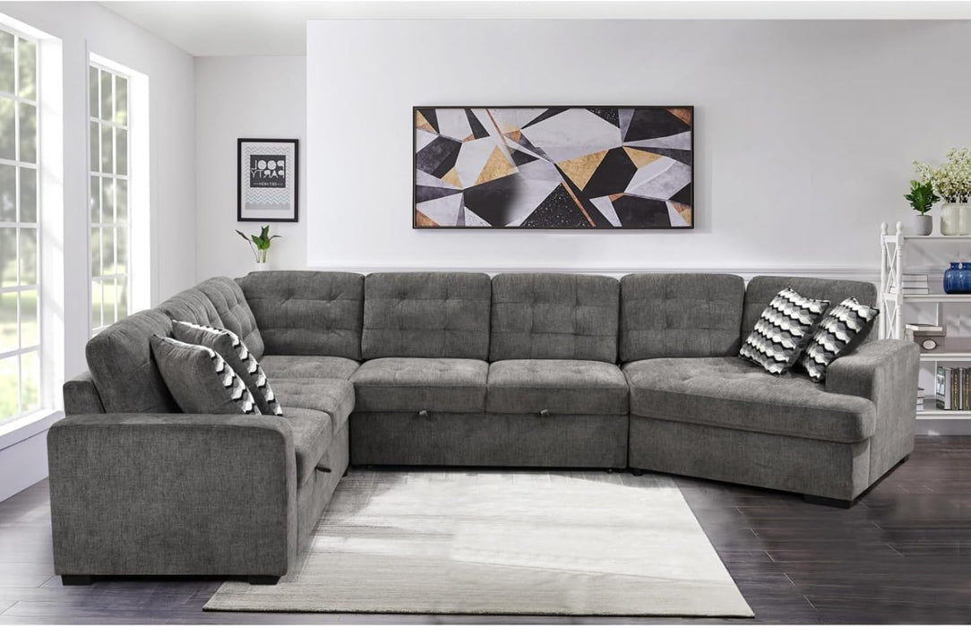 Oversized Sectional Sleeper Sofa with Chaise