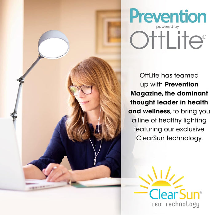 OttLite Pharmacy LED Floor Luminaire Adjustable Neck
