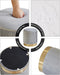 round Storage Ottoman Set of 2 Ottoman for Dorm Vanity Stool with Storage Velvet Footstools End Table Boucle Ottoman for Home Organization Gray UWBD016G