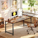 55 X 19.7 Inch Computer Desk, Home Office Desk with Spacious Desktop, Modern Gaming Desk, Writing Study Table for Bedroom, Small Spaces, Work from Home Desk with Metal Frame, Rustic Brown