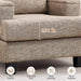Yellowish Brown Accent Chairs With Armrest Storage