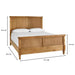 Marsden Patina Wood Finish Wooden Cane King Bed (81 In. W X 54 In. H)