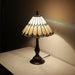 Tiffany Style Stained Glass Table Lamp Light Beige Jewelry 18.5 Inch