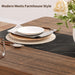 Farmhouse 71" Long Dining Table for 6-8 People, Marble Texture Finish Kitchen Table with Sturdy Wooden Frame, Rectangle Dining Table for Dining Room, Kitchen, Brown