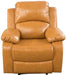 Manual Leather Recliner Sofa Set for Living Room Furniture Set,Leather Recliner Couch Set for Home/Office,Leather Couch Set for 3-Pieces(Sofa+Loveseat+Chair) Ginger, Sofa+Lovsesat+Chair