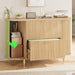 Natural Burlwood 39.4 Inch Filing Cabinet Organizer
