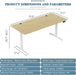 Standing Desk, 71X31 Inch Height Adjustable Electric Sit Stand up Desk, Ergonomic Rising Computer Table, Modern Lift Gaming Desk Workstation for Home Office, Walnut and White