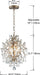Crystal Chandeliers Pendant Light Brass Finish 13In