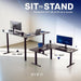 Electric 63 X 55 in Corner Standing Desk with Memory Presets