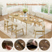 Extendable Dining Table FortySevenToFiftyNineInches Oak Veneer