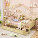 Montessori Twin House Bed With UnderbedStorage Deluxe