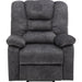 Power Lift Recliner Chair, Elderly Sofa with Heat Therapy and Massage Function, Heavy Duty Reclining Mechanism Electric Recliner with Side Pocket for Living Room Bedroom Home Theater, Grey