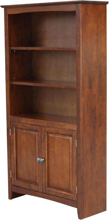 International Concepts 60" Solid Wood Shaker Bookcase in Espresso