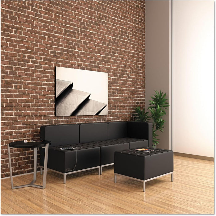 ALEQB8116P 26.38 In. X 26.38 In. X 30.5 In. QUB Series Powered Armless L Sectional - Black
