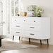 White 7 Drawer Dresser With AntiTip ConstructionQuality
