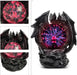 Plasma Ball Lamp Touch Sensitive,Party Magical Electrostatic Red Color Crystal Ball for Halloween (Evil Dragon)