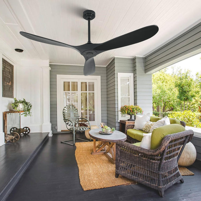 60Inch Outdoor Smart Ceiling Fan VoiceControl Remote