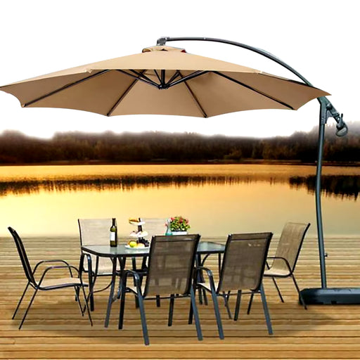 Waterproof Sunshade Sail Patio Shade Umbrella Outdoor Double-Layer Swimming Pool Rainproof Canopy Replacement for Outdoor Garden