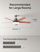 Ceiling Fans with Lights, 52 Inch, 6 Speeds, 5 Color Tones Dimmable LED, Quiet Reversible DC Motor, Remote, 8H Timer, Black Ceiling Fan for Bedroom, Living Room, Easy to Install