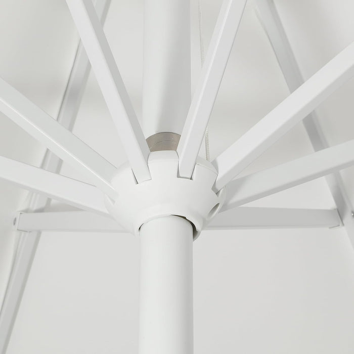 Tracy 9' Scalloped Market Patio Umbrella, White