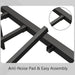 Queen Size Metal Bed Frame, Victorian Style Headboard and Footboard