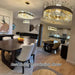 Modern Crystal Chandelier, 16-Lights 2 Tiers Dining Room Chandelier over Table, 36'' K9 Crystal Gold Rectangular Chandeliers for Kitchen Island Adjustable Long Chandeliers for Living Room