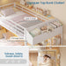 Twin Over Twin Metal Bunk Bed IntegratedStorageDrawers
