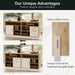 63Inch Walnut Commercial Grade Lateral File Cabinet
