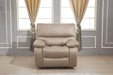 Microfiber Reclining Sofa Couch Set Living Room Set 8007 (Taupe, Recliner)