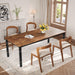 Large Premium Solid Walnut Rectangular Dining Table