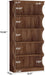 70 Inches Tall DisplayBookcase Featuring Curved Edges