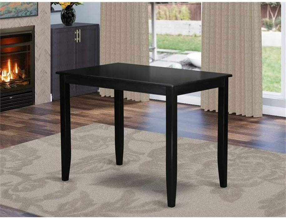 BUT-BLK-T Buckland Rectangle Counter Height Table for Small Spaces, 30X48 Inch, Black