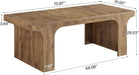 70.9Inches PremiumHandcrafted Wood Dining Table Arched Legs