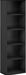 5-Tier Solid Wood Bookcase Open-Design Shelves Blackwood