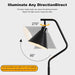 Vintage Floor Lamp for Bedroom,Adjustable-Iron Shade,12W Led Bulb
