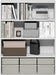 White 4Tier OpenBack Book Shelf With DisplayOrganizer
