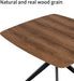 Small Dining Table for 2, Walnut Small Kitchen Table | 34.64" Brown Dining Table for 2, Space-Saving Kitchen & Dining Room Table for Apartments, Coffee, Breakfast