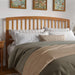 Richmond King Solid Wood Headboard with Attachable Charger in Light Toffee