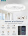 TwentyFourInch Ceiling Fan With Dimmable Lights Remote