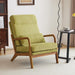 Green Corduroy Mid Century Accent Armchair Cushion