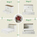 Full Murphy Bed Cabinet Distressed White StorageSolution
