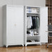 SeventyOneInch Industrial Metal Wardrobe Cabinet Hanging Rod
