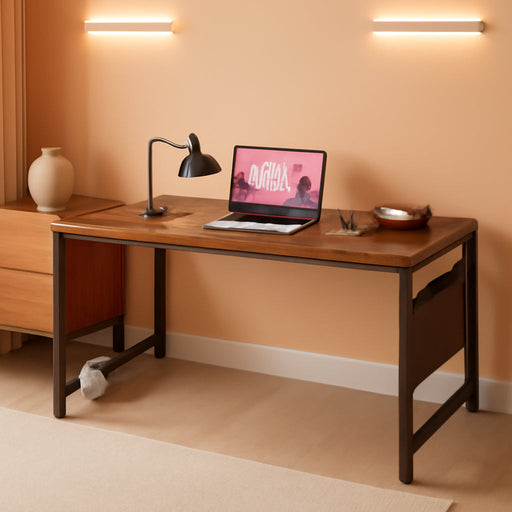 32 Inch Computer Desk for Small Spaces with Storage Bag, Home Office Work Desk with Headphone Hook, Small Office Desk Study Writing Table