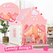 Kids Play Tent with Mat for Girls Large Fairy Playhouse for Kids Princess Cas...